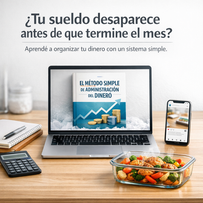 SISTEMA PARA ORGANIZAR TU DINERO “QUE TU SUELDO TE ALCANCE PARA TODO” +3 BONOS DE REGALO.